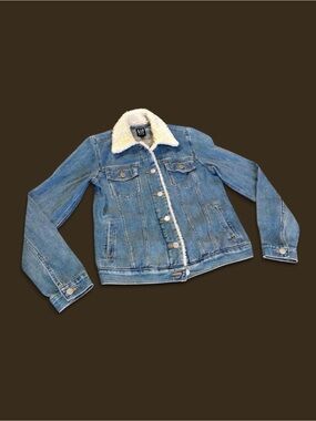 Gap Denim Jacket Sherpa Collar